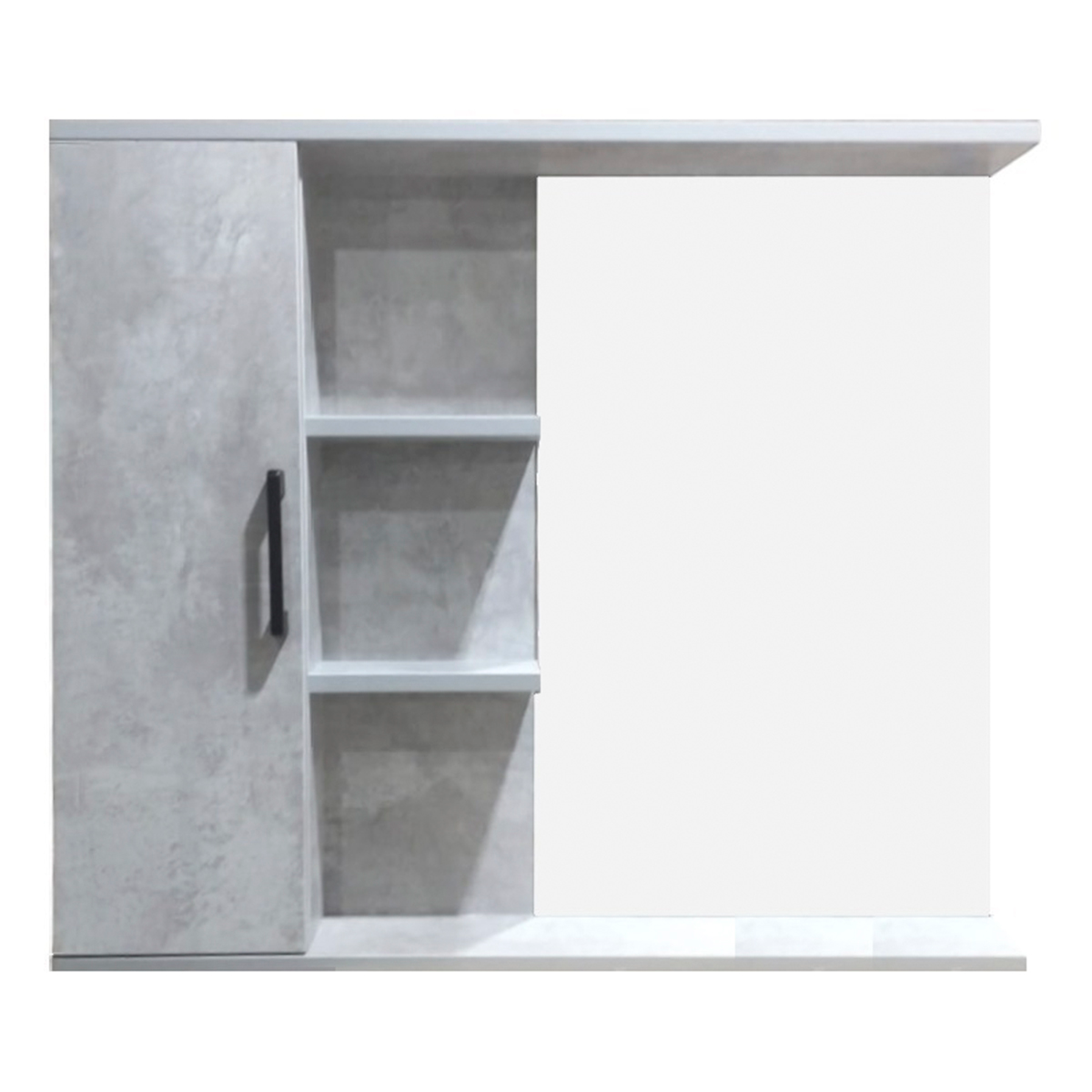 Шкаф-зеркало Neo 80 цемент