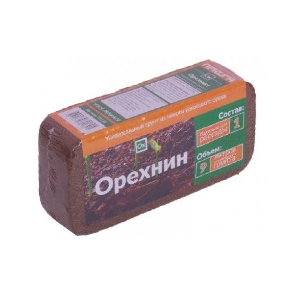 Субстракт кокосовый Nekura Орехнин-1, 9 литров