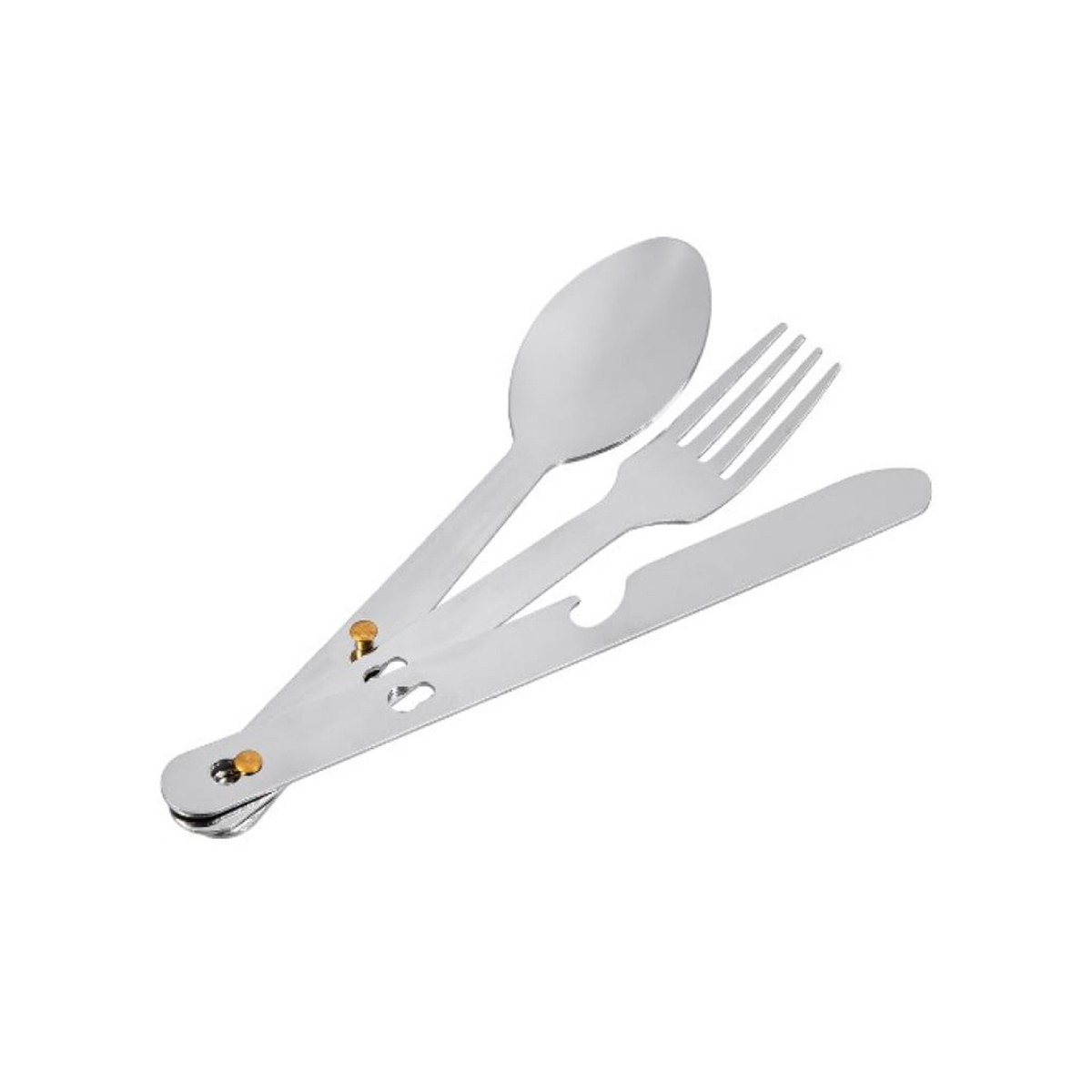 Набор столовых приборов  (вилка, ложка,нож), в чехле, 16см, BoyScout