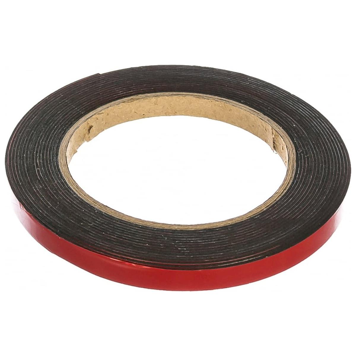 Лента клейкая на вспененной основе усиленная, двусторонняя, черная, 12 мм х 5 м// Matrix