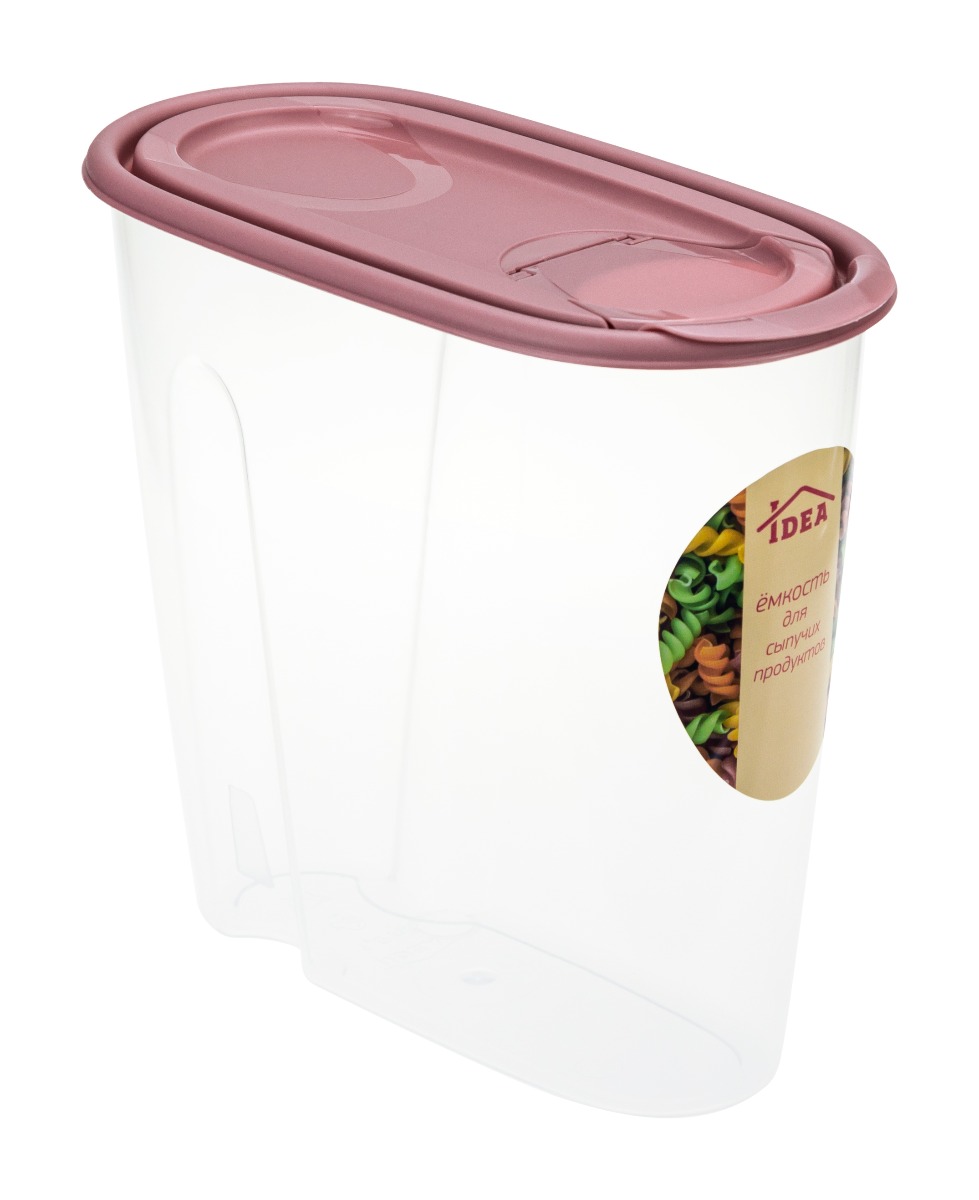 Емкость для сыпучих продуктов IDEA 0,9л ягодный М 1220