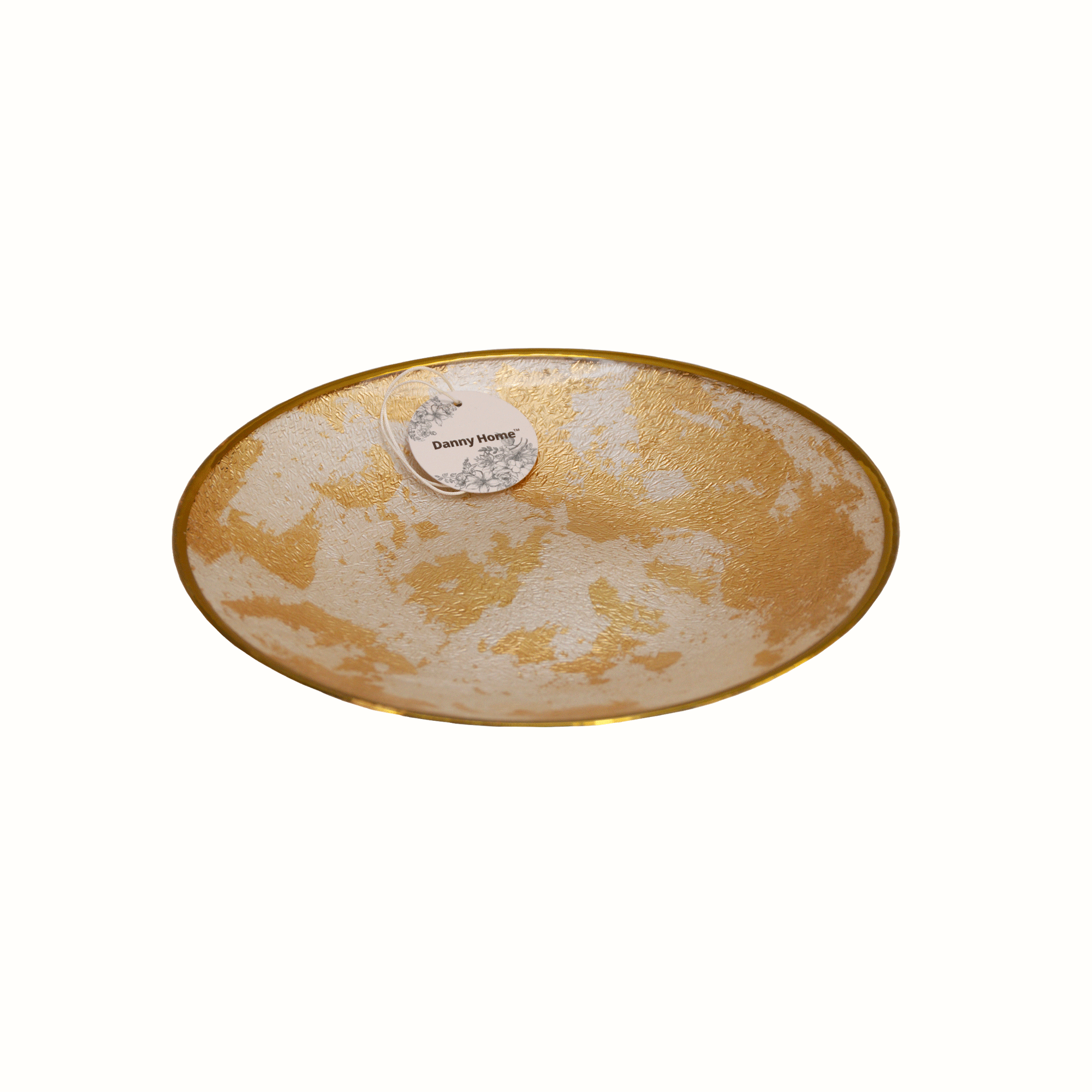 Тарелка десертная DH 21х2,5 см золото WY028