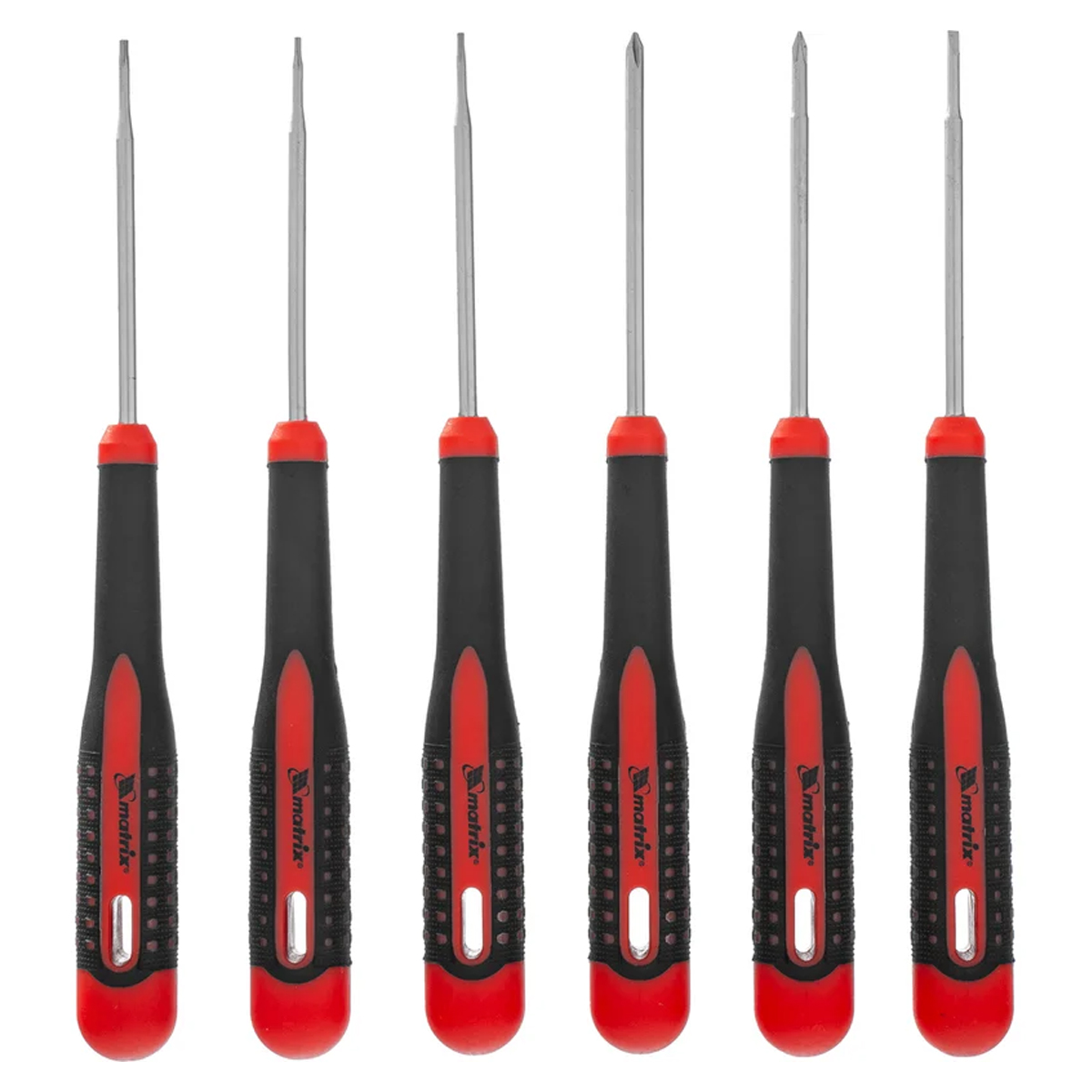 Набор отверток Matrix 6шт для точных работ Fusion 2-х компонентная рукоятка