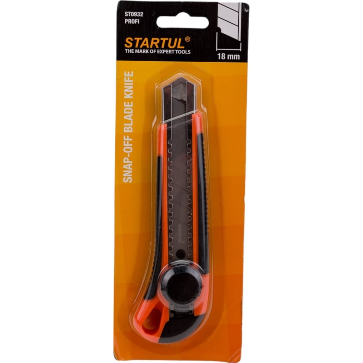 Нож пистолетный с выдвижным лезвием 18мм STARTUL PROFI (ST0932), арт.ST0932