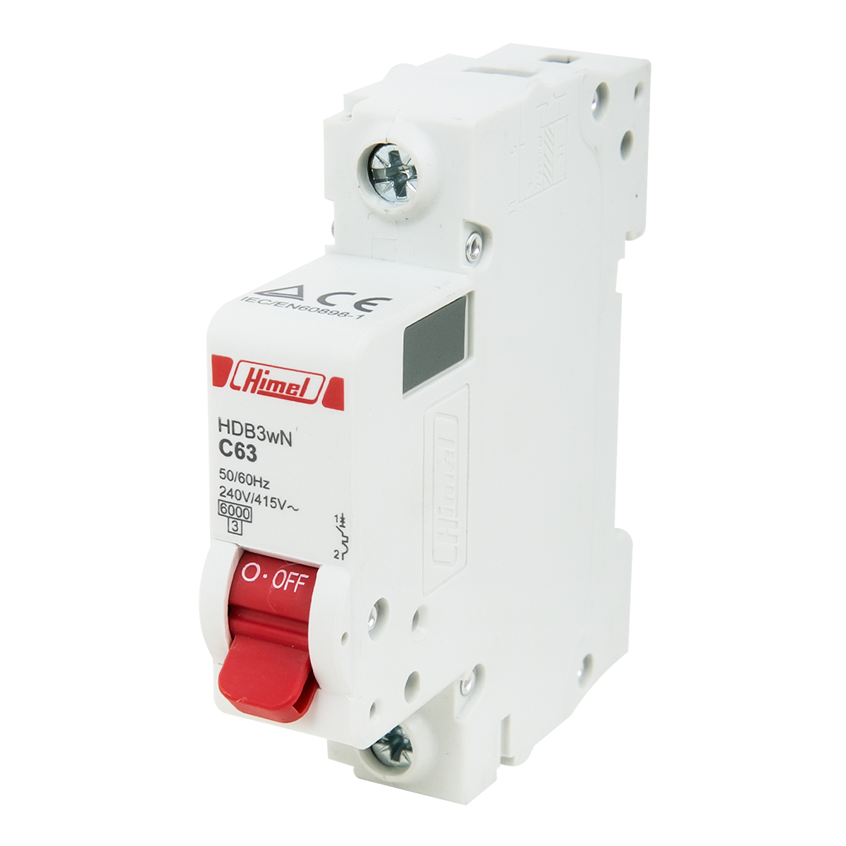 Авт выкл DZ47s 6kA 1p C 63A HIMEL 1C63