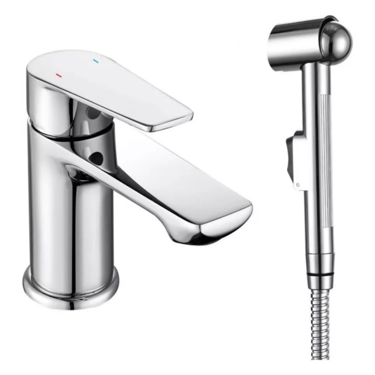 Смеситель д/р GROSS AQUA 6249285C Dyno с гиг.душем