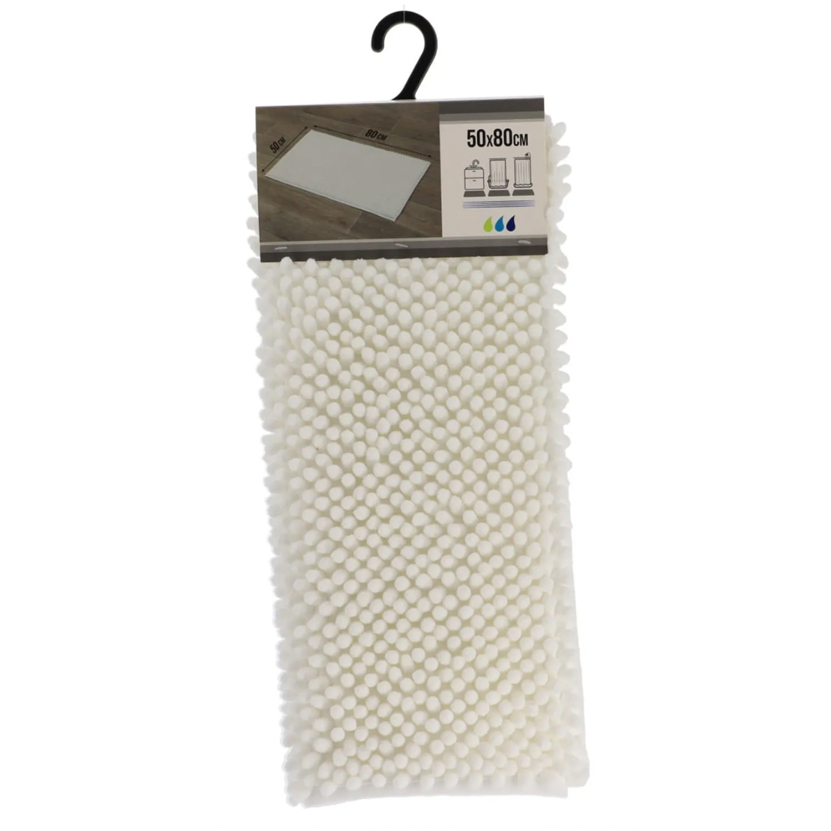 Коврик для ванной Tendance 50х80 см белый 7744100