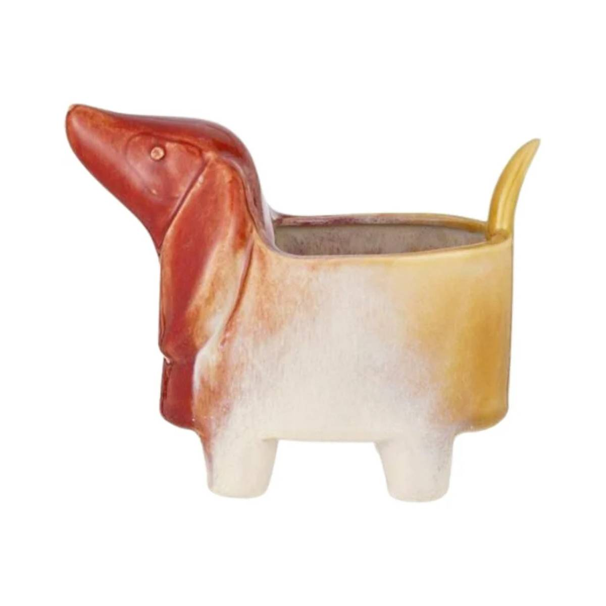 Ваза интерьерная Danny Home Собака 18,2х9,5х14см керамика