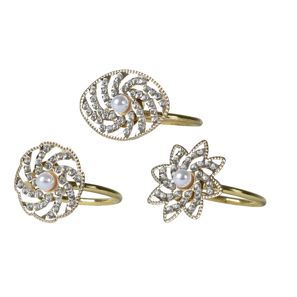 Набор колец для салфеток Kaemingk золото 608001