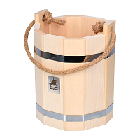 Ведро Банные штучки, термо система регулировки обручей, 9 л липа 32814