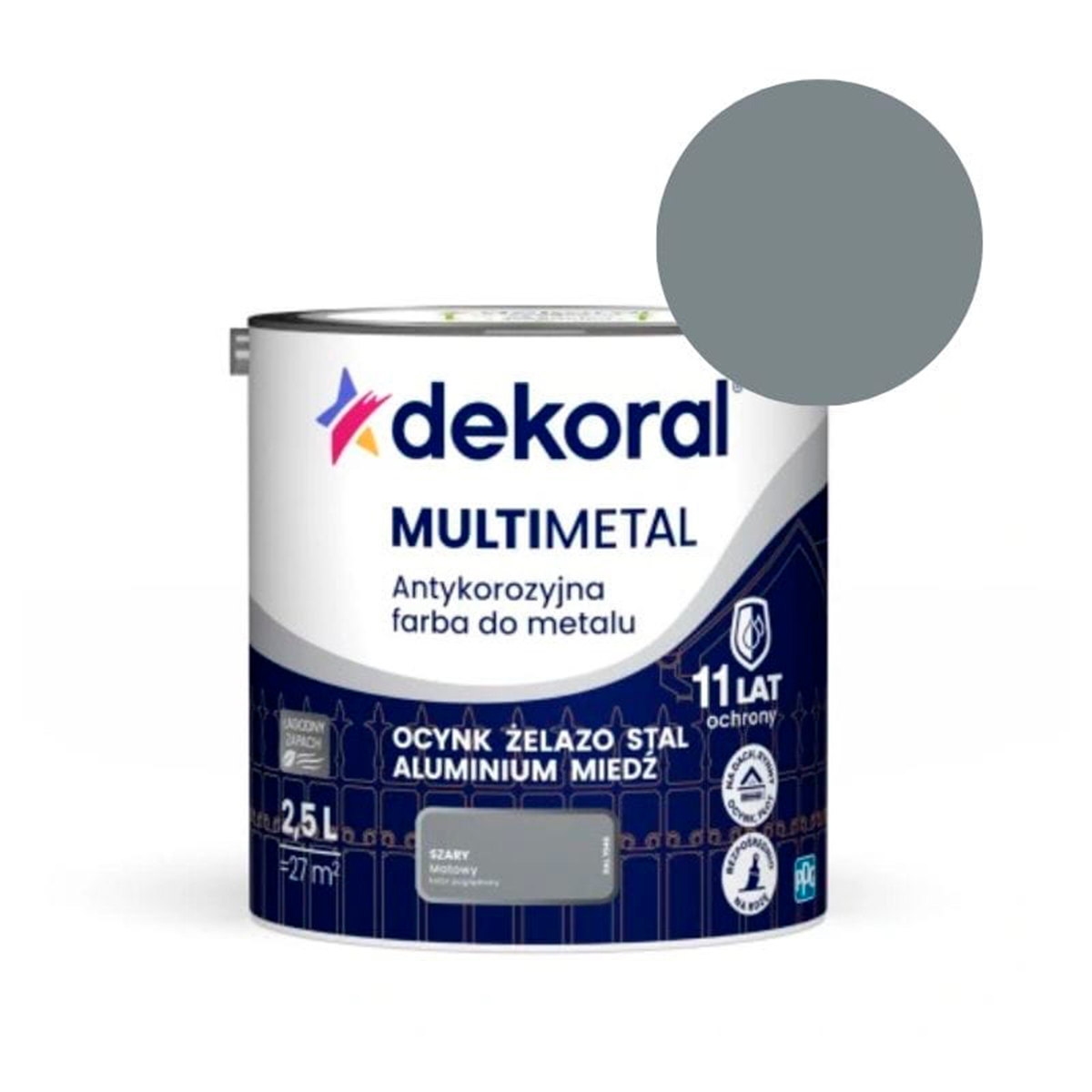 Dekoral Антикорроз. краска Multimetal серый 2,5л