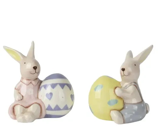 Фигурка Kaemingk Пасхальный кролик 8,5х9,7х10,5 см. 811859