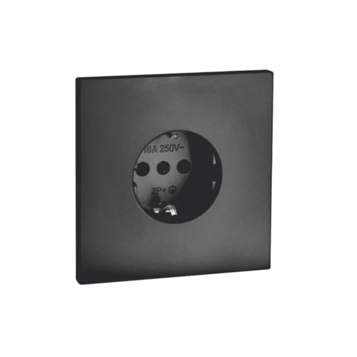 Розетка 16А с з/к з/ш с/у QUATTRO ULTIMA BLACK UNIT (10)