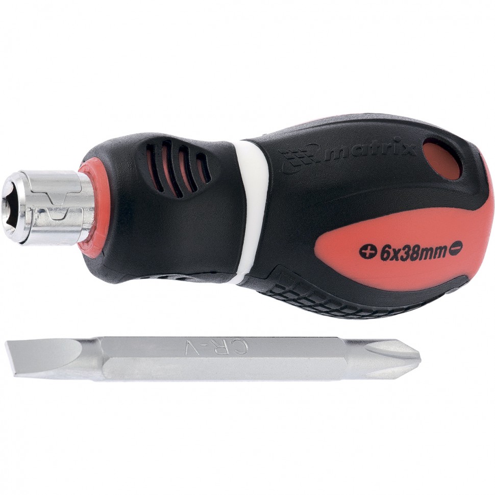 Отвертка комбинированная, SL6,0 / Ph2 х 38 мм, CrМо, двухком