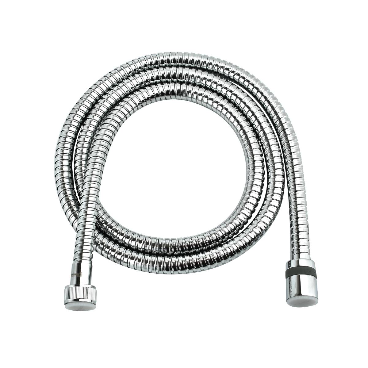LE8031S  Lemark "Аксессуары" Шланг душевой двухзагибный 2,0 м, сталь хромированная, блистер