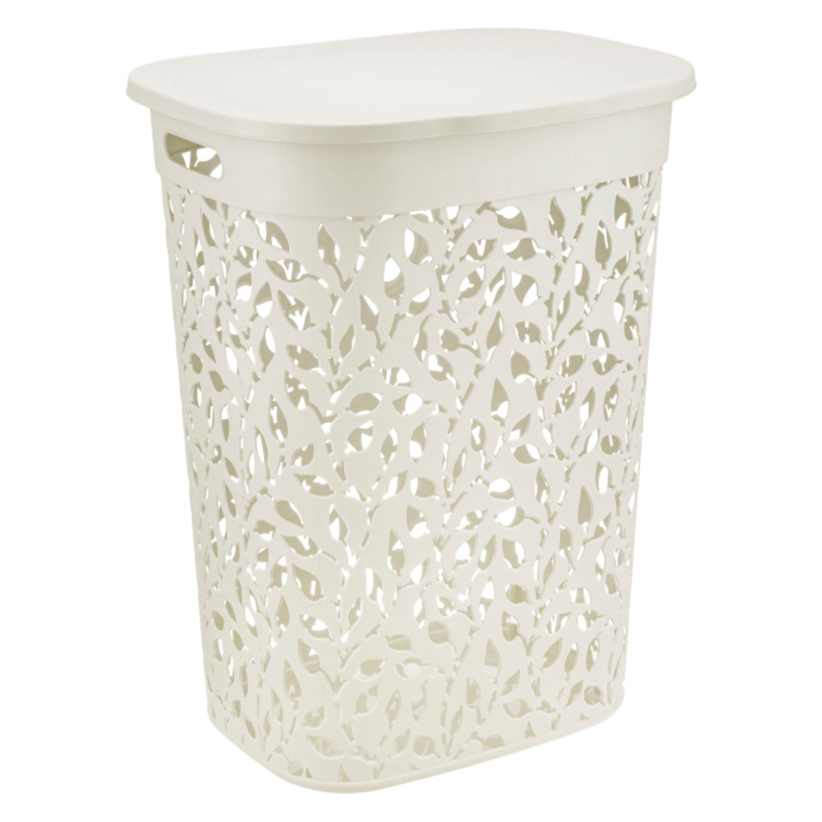 Корзина для белья IDEA ФЛОРА 55л Белый ротанг М 2621