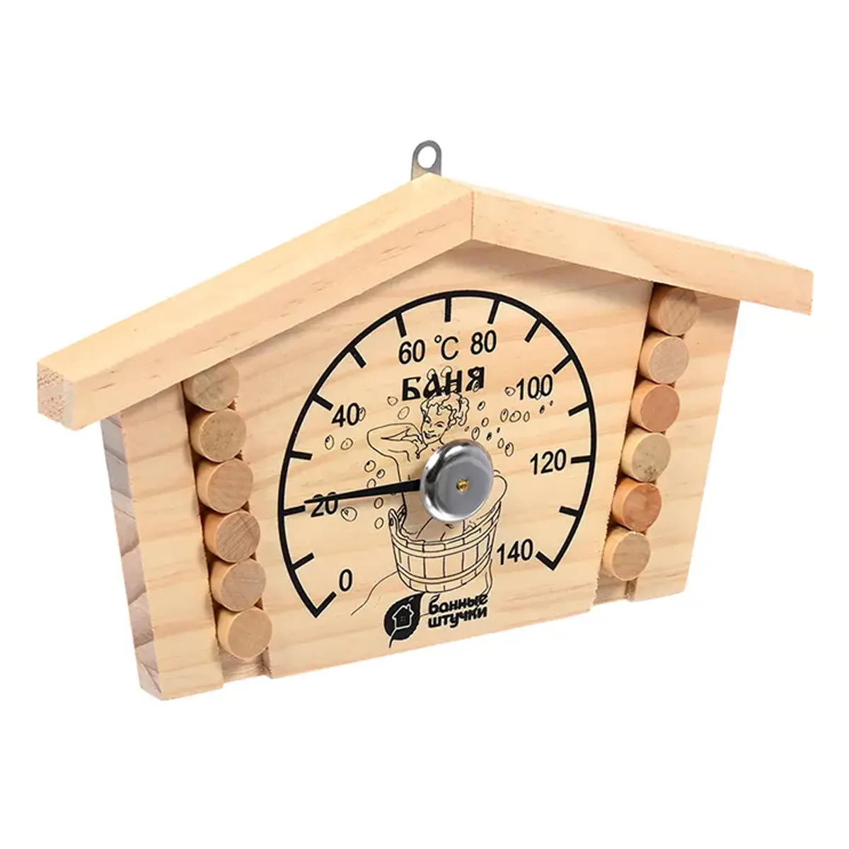 Термометр Банные штучки, Избушка 23х12,5х2,5 см 18014