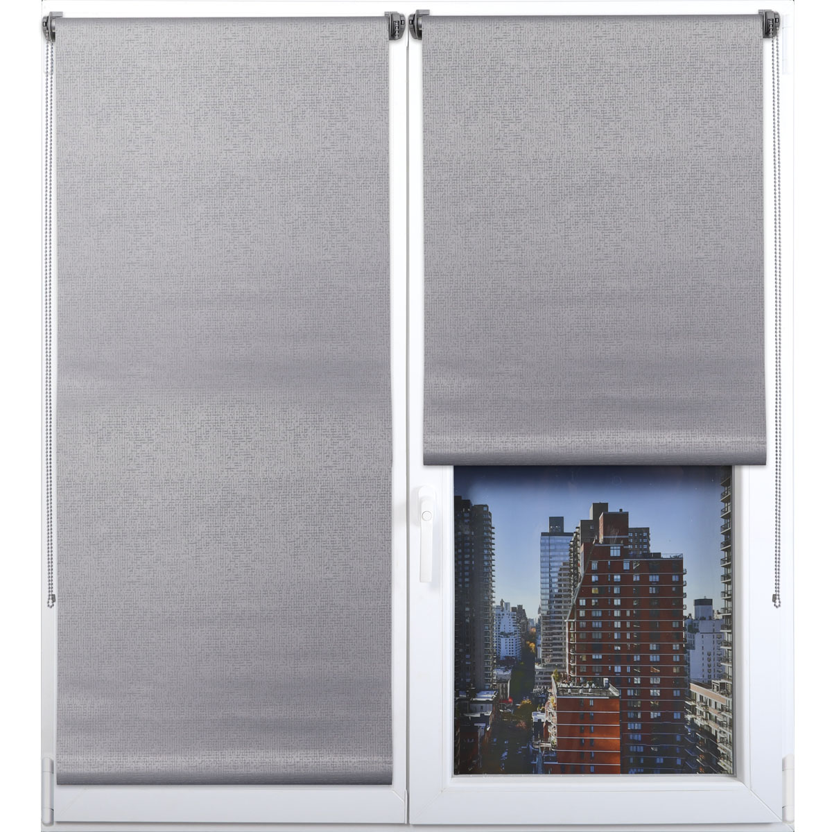 Штора рулонная Luance Блэкаут TEXTURED 75х180 см серый 35287518093