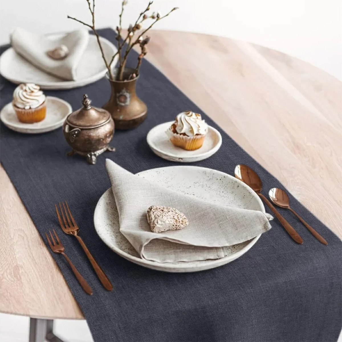 Дорожка сервировочная Волшебная Ночь 40х140 см Индиго Вид 1