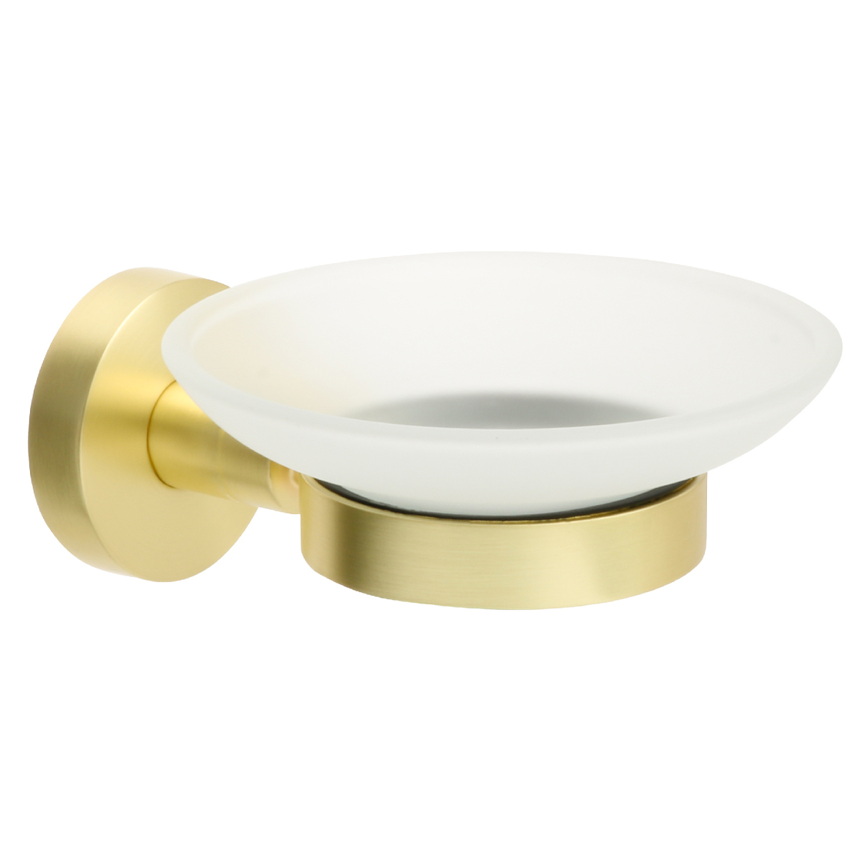 Мыльница стекло FIXSEN "COMFORT GOLD" золото-сатин FX-87008