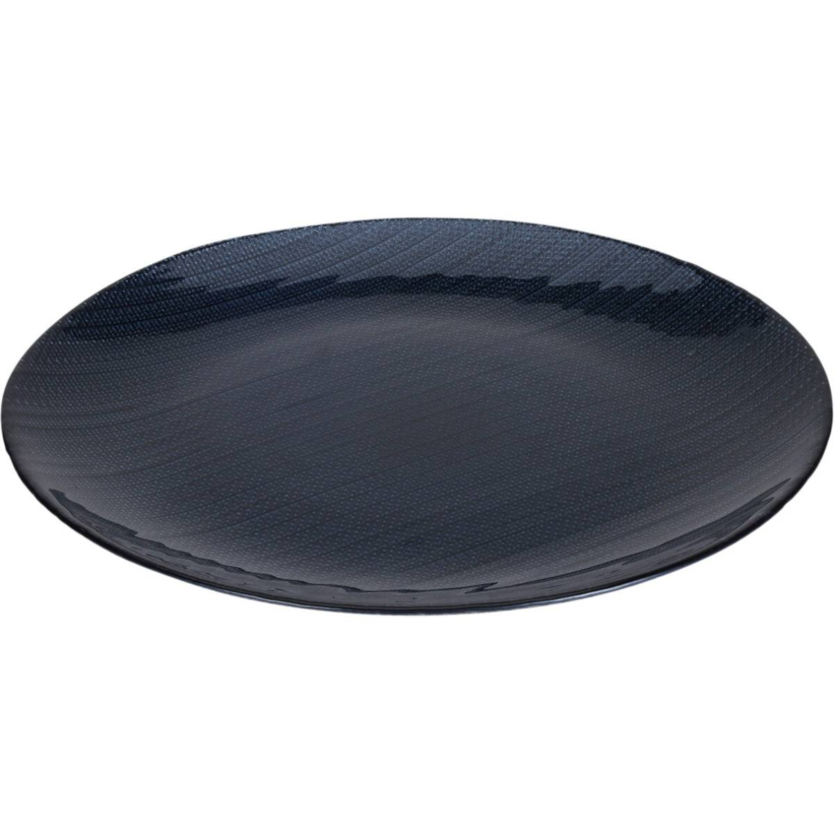 Тарелка десертная 21 см темно-синий стекло 44200700   К