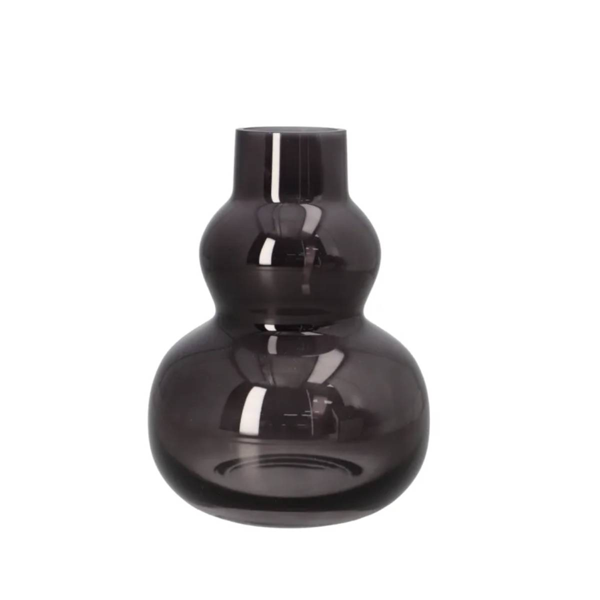 Ваза стеклянная Danny Home 4,8х17,4х13 см дымка