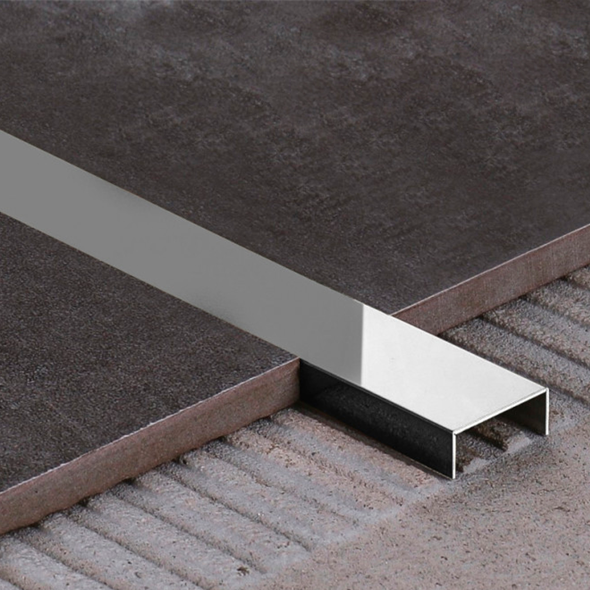 Профиль П образный серебро глянец 10*15*10мм