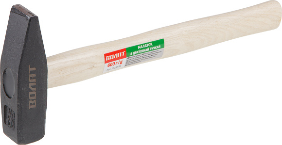 Молоток 0,6кг с дер.рукояткой ВОЛАТ