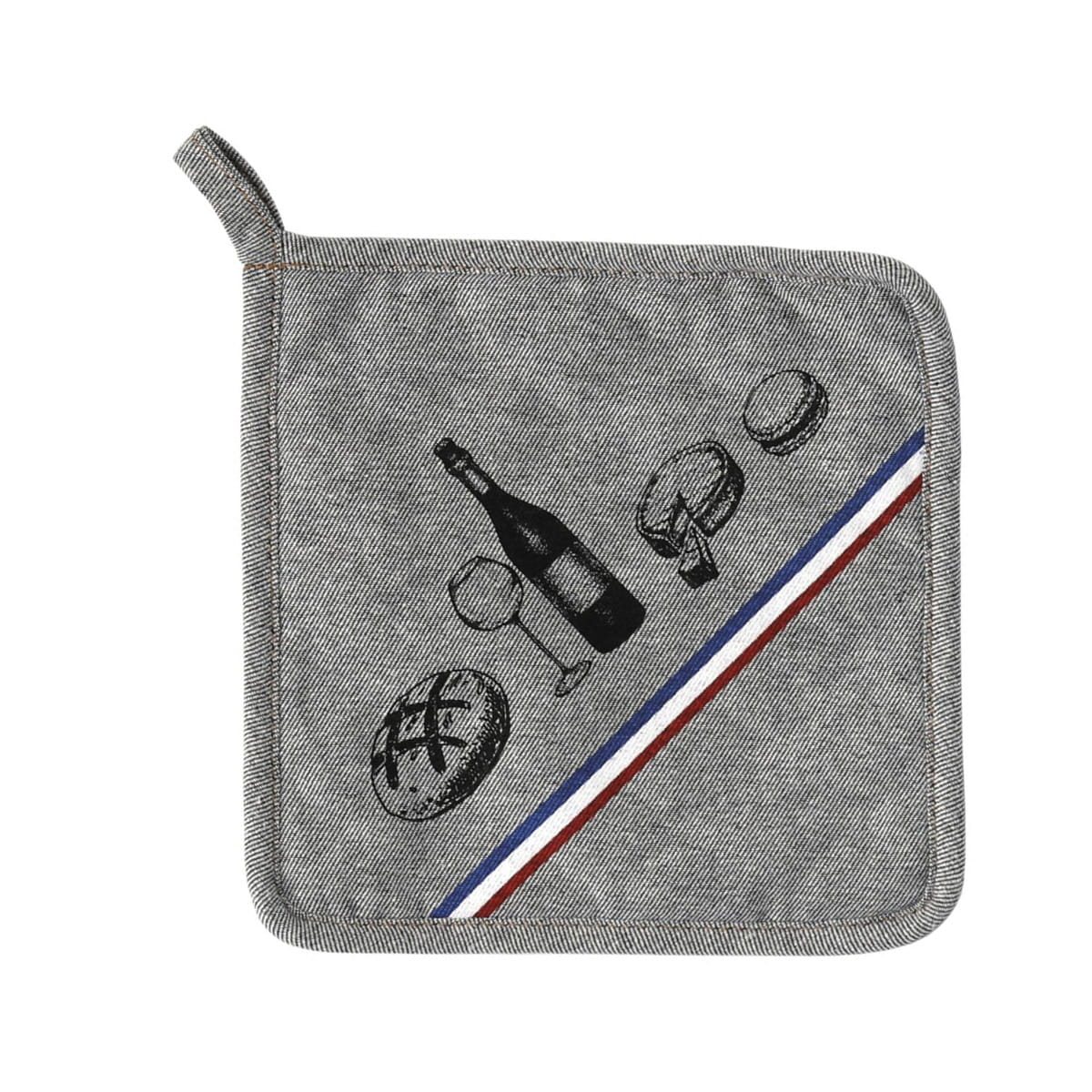 Прихватка FRANCE 20х20 см хлопок серый 4200593