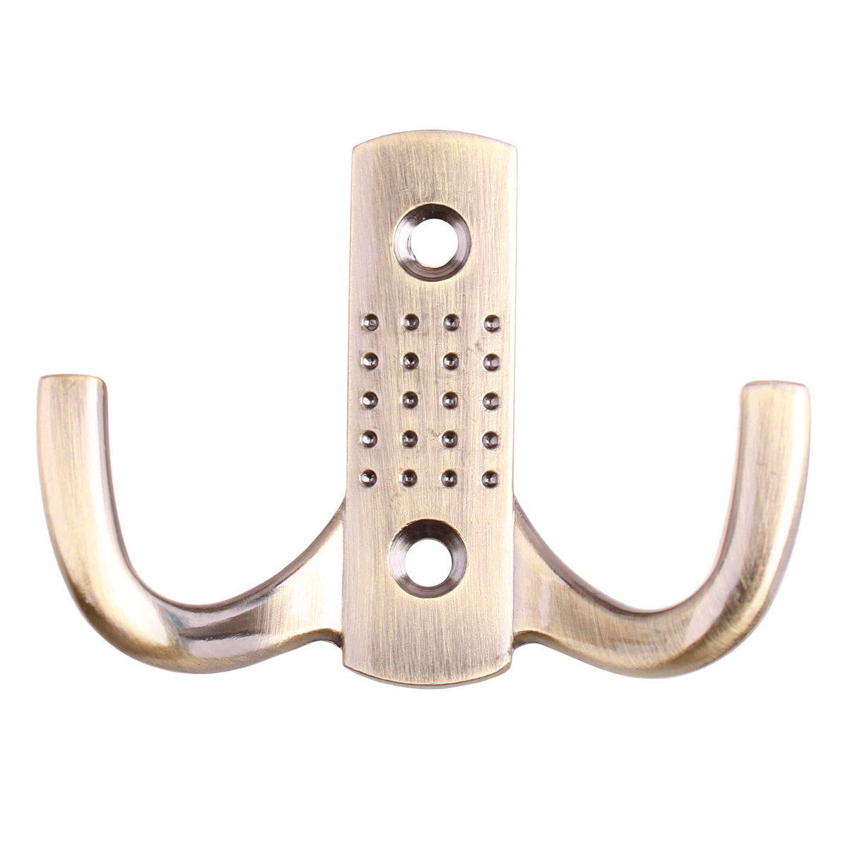Крючок двойной перфорированный (бронза 1 шт)