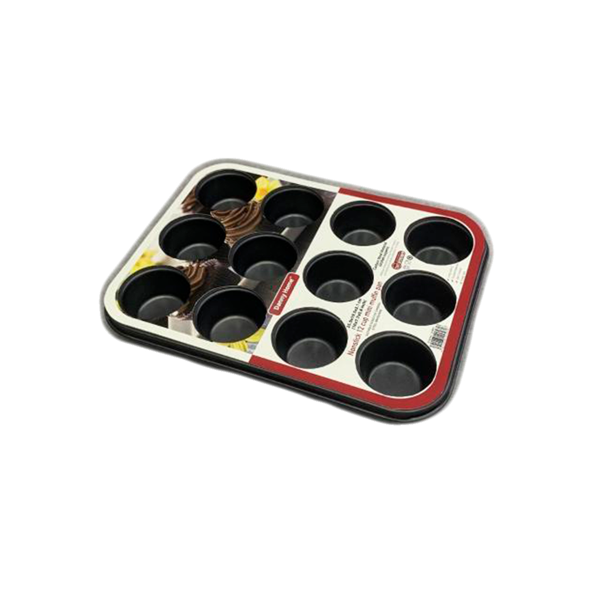 Форма для кексов DH 12 ячеек 25,5x19,5x2,1 см 0,4 мм углеродистая сталь DHB40