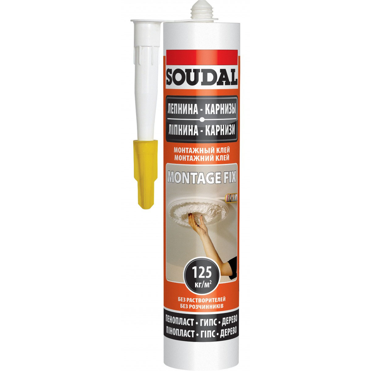 Клей SOUDAL 300 мл Монтаж Фикс Клей SOUDAL 300 мл Монтаж Фикс