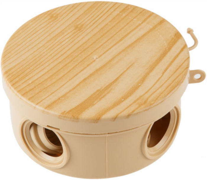 Коробка распределительная ОП 85х40мм, сосна, 4 мембр. вх. IP54 ЮПИТЕР