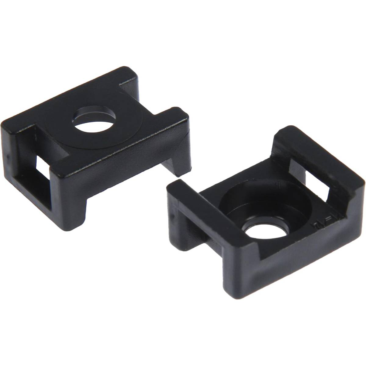 Площадка для хомутов, под винт, 29x15мм, черная, упаковка 10шт., 30203 2, duwi