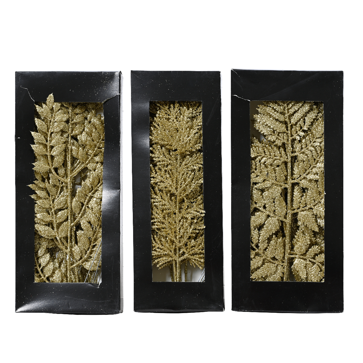 Набор искусственных новогодних веток Kaemingk золото 29680