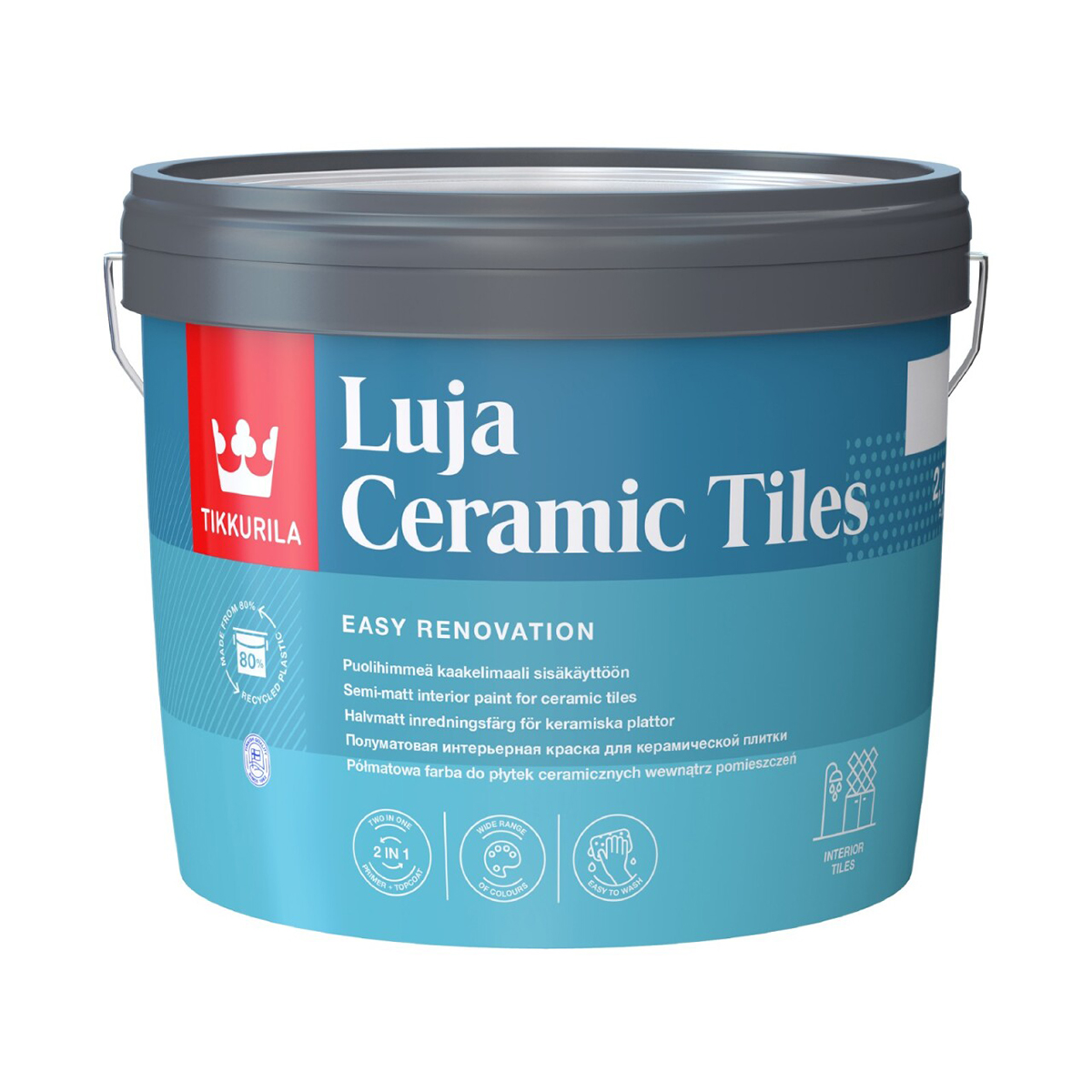 Краска интерьерная для керамической плитки Luja Ceramic Tiles С пл/мат 2,7л
