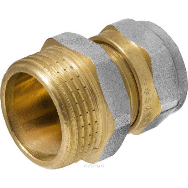 Соединитель (патрубок) 16 х 3/4" ц/ш, MP-У