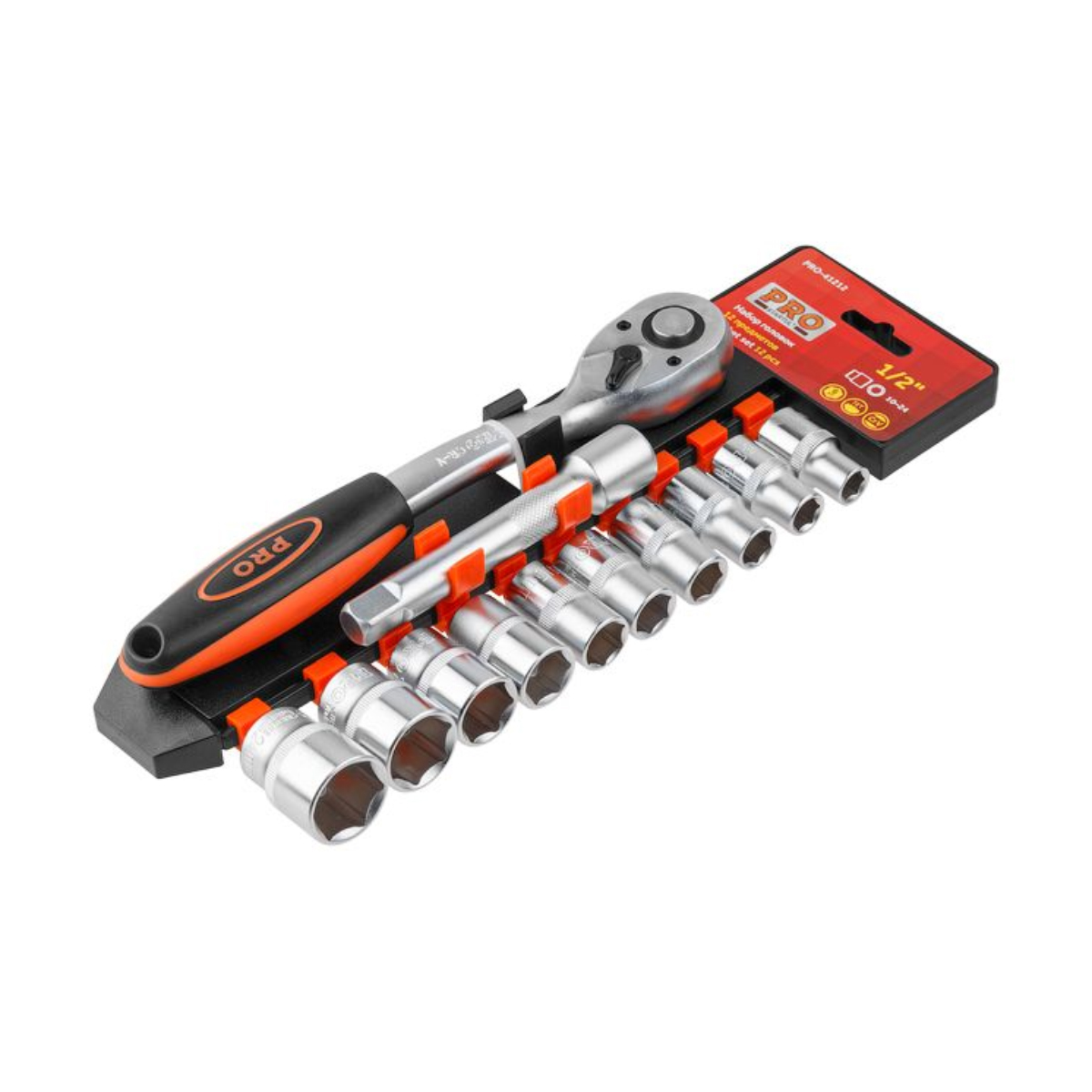 Набор головок 1/2" 10-24мм 12предм. PRO STARTUL (PRO-41212)