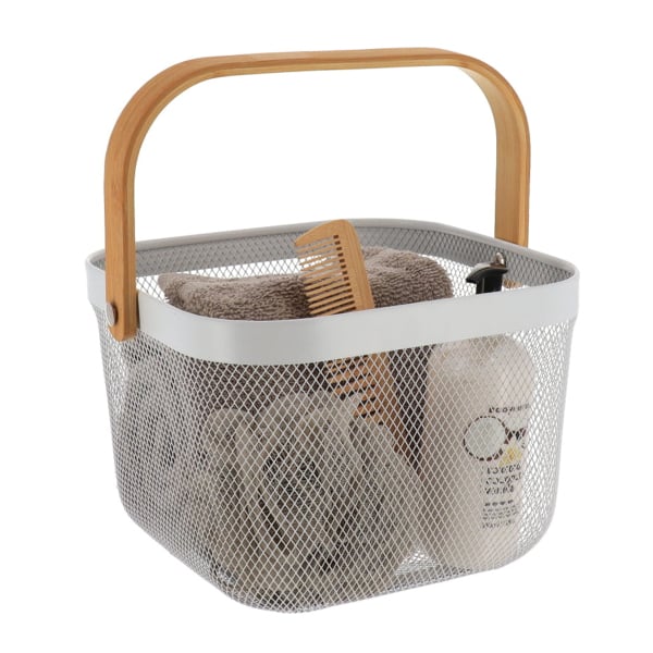 Корзинка с ручкой Tendance 17,5х24х24 см сетка, белый 8860100