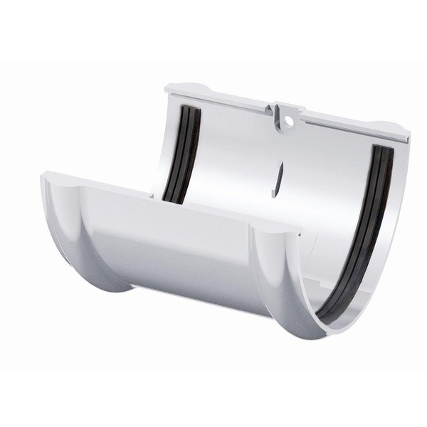 ТН ПВХ соединитель желоба 125мм,белый