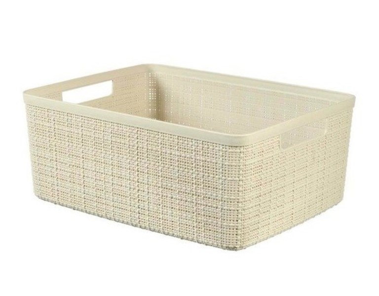 Корзина Curver Jute для хранения М 12л кремовая