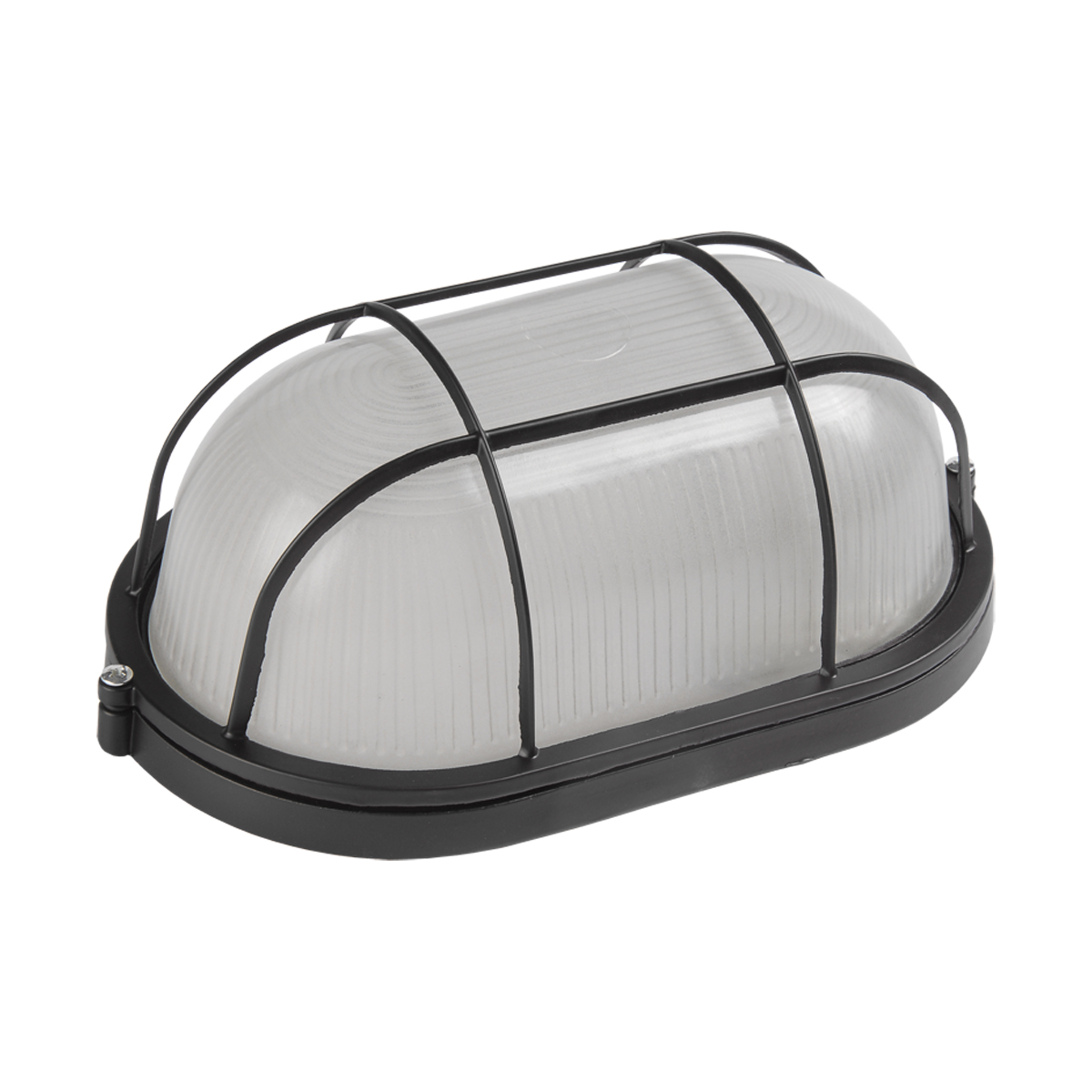 Светильник  НПП 1202 100Вт IP54 черный/овал с реш. ИЭК LNPP0-1202-1-100-K02