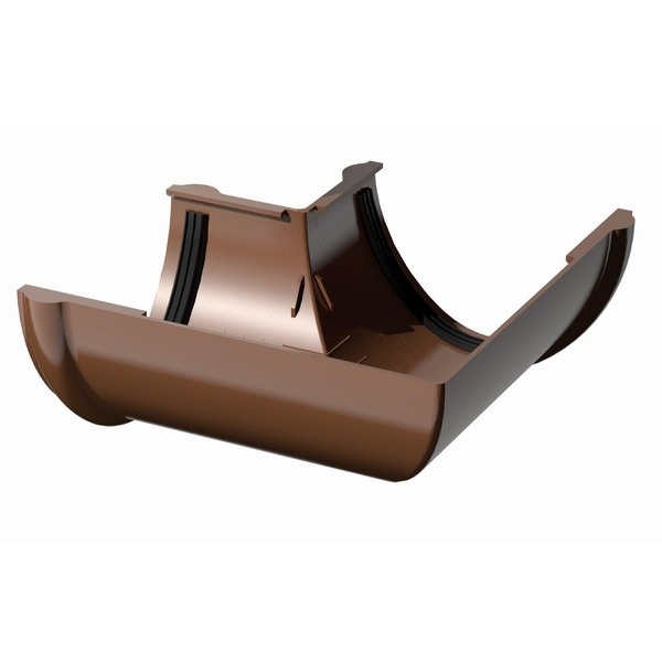 ТН ПВХ угол желоба 90° 125мм,коричневый