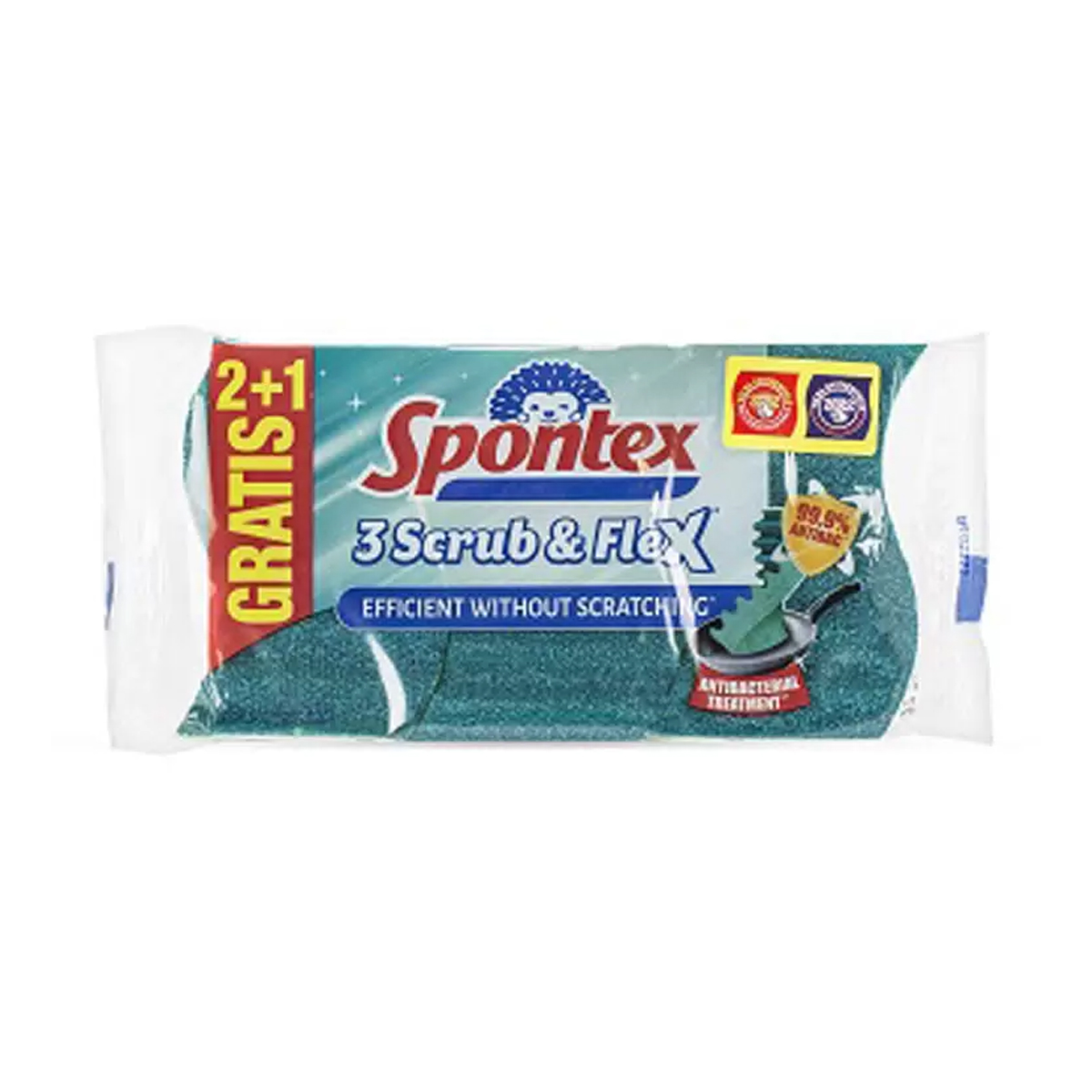 Губка SCRUB & FLEX 3шт