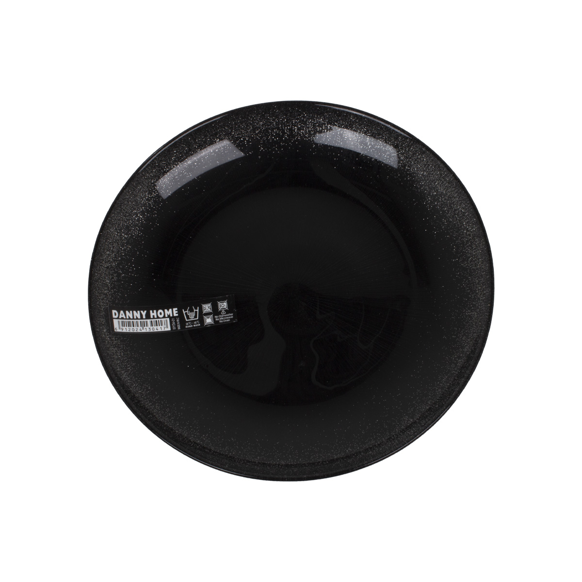 Тарелка десертная DH 22 см х 1,8 см черная WY34-01