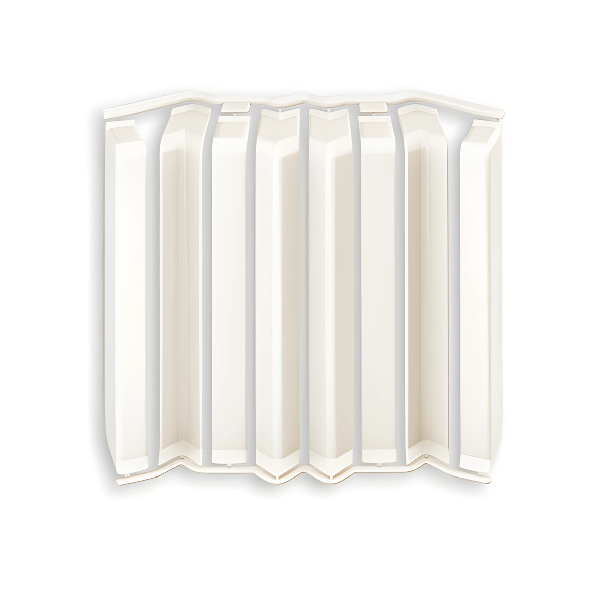 Накладки для плинтуса фигурного 80мм "Идеал Дюра" (набор из 8 эл. во флоупаке), 033 Кремово-белый