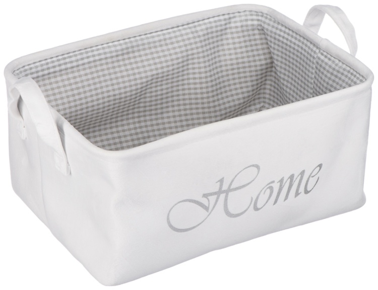 Корзина для хранения Handy Home Велюр 34х22х160 белый