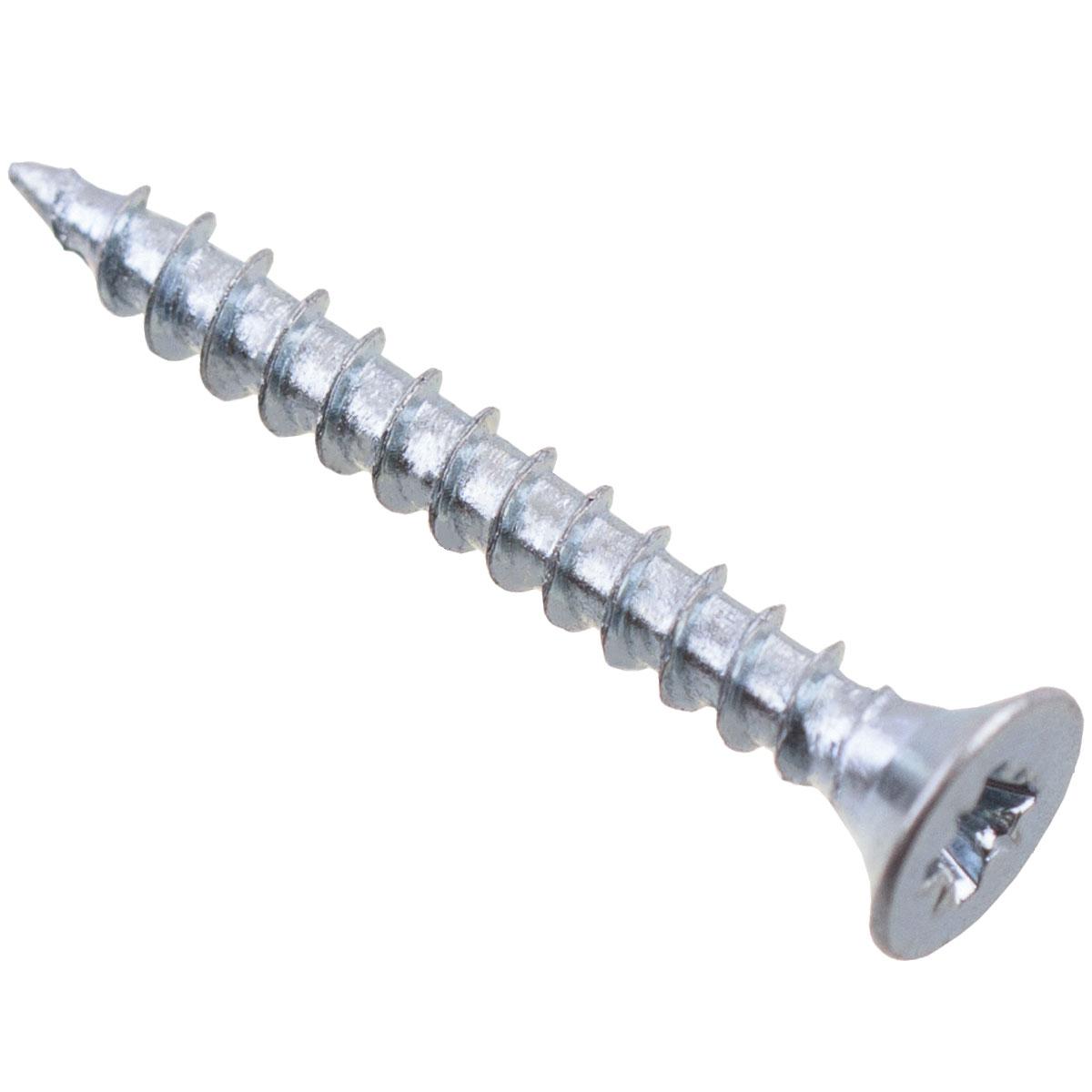 Саморезы универсальные 3,0x25 (белый цинк 28 шт)