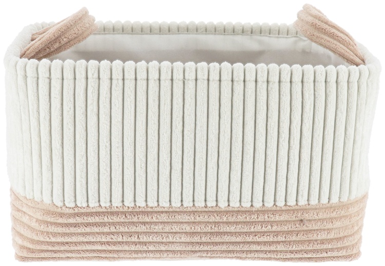 Корзина для хранение Tendance прямоугольная 33х26х20 см белый/бежевый 84212161