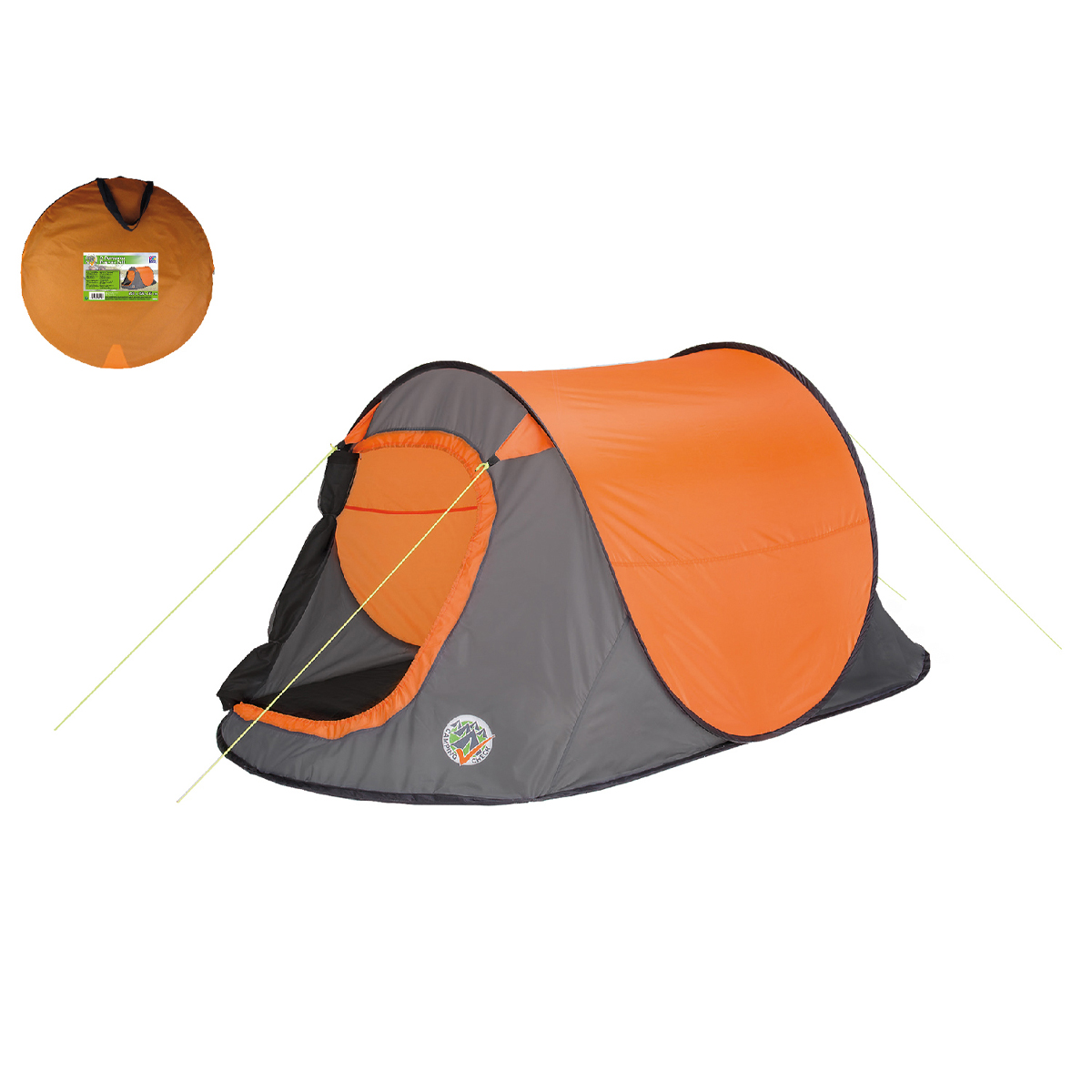 Палатка туристическая Camping Check Pop-Up 220х120х95 см 2х-местная PE190Т 78908